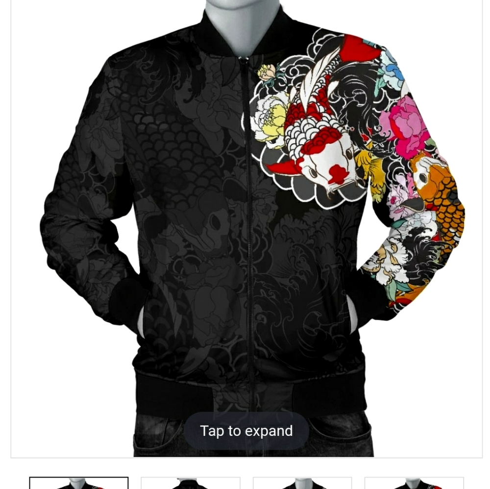 Mens bomber Inked Jacket